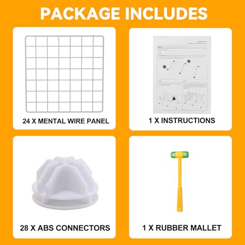 HUBSON Wire Cube Storage Organizer, Book/Toy/Craft/Potted Plants and petCloset Organizers and Storage Shelves, 6-Cube Freely Combinable Metal Grids Storage Shelf, White Iron - color: White Iron, size: 6 Cubes