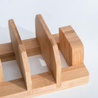 Kunovo Bamboo Pot Lid Holder,Cutting Board Organizer,Baking Sheet/Pan Organizer Rack for Cabinet (GGJ-A)