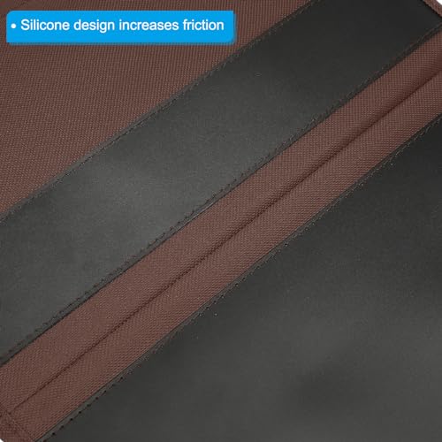PATIKIL 2pcs Bedside Caddy, Bed Caddy Bedside Organizer Bed Hanging Caddy 4 Pockets Bed Pockets Bedside Storage Hanging Storage Bag for Remote Control Bedroom Phones Glasses, Brown - color: Brown