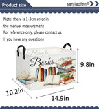 Sanjiaofeng Rectangular Kids Basket Book Storage Bins,Boys and Girls Storage Basket with Handles.Clothers,Toys,Books,Kid's Gifts Bins. (Book) - color: Book