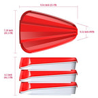 Pizza Storage Container, Expandable Pizza Slice Container, Reusable Pizza Pan Pizza Box Set with Lids to Leftover Organization and Space Saver