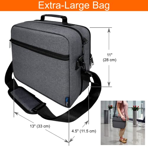 Extra-Large Customizable Modular Pill Bottle Organizer, Medicine Bag, Carrier for Medications, Vitamins, and Medical Supplies - Travel Medicine Organizer, Med Bag - Dark Gray (Optional Lock) - style: XL - 1 Compartment - Cust Config