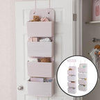 Delta Children GAP babyGap 2-Pack Over the Door Storage Organizer with 4 Pockets, Pink - color: Pink