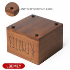 LBEMEY Acacia Wood Remote Holder, Control Organizer for TV - Home, Living Room, Bedroom - Wooden Remote Box (Brown, M, 3+ Remotes) - size: M,for 3+ Remote Controls