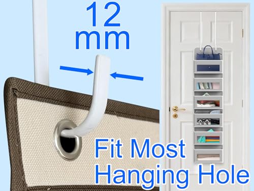 Mars-Rock Over the Door Metal Hooks with Plastic Coating 14.2" Fit 0.5" to 1 3/8" Door 4 Pcs Heavy Duty Single Towel Robe Rack Wreath Bathroom Shower Hanger Shoe Organizer Ironing Board Long White - color: M: WT 14.2" fit 0.5" to 1 3/8" door 4pcs
