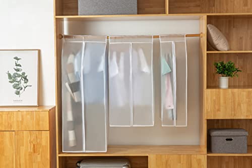 XIAKE Garment Bags M/oth-proof Dust Cover Coat Hanging Clothes Storage Bag Premium Thickened Clothing Organizer Moisture-proof Dust-proof Clothes Cover - size: 24"L * 20"W * 35"H