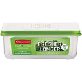 Rubbermaid FreshWorks Saver, Large Short Produce Storage Container, 11.3-Cup, Clear - size: 11.3 Cup