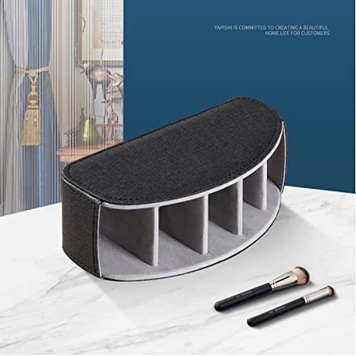 YAPISHI Remote Control Holder, 5 Rooms Desk Organizer and Decorations for Living Room, Bedside Table Remotes Caddy for TV Controllers/Makeup Brush Pen/Office Stationery/Art Supplies/Eyeglasses - color: Black Cloth, size: Small