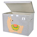 CLCROBD Foldable Large Kids Toy Chest with Flip-Top Lid, Collapsible Fabric Animal Toy Storage Organizer/Bin/Box/Basket/Trunk for Toddler, Children and Baby Nursery (Llama) - color: Llama
