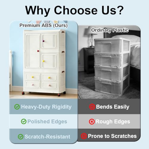 Stackable Storage Bins with 4 Drawers, 314QT Foldable Storage Cabinet with Wheels & Lids, Large Capacity Closet Organizers and Storage for Home, Apartment, Dorm, Closet - Easy No-Tool Assembly - size: Style A
