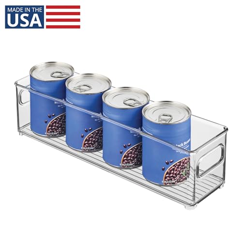 InterDesign Refrigerator and Freezer Storage Container – Deep Organizer Bin for Kitchen, Clear - style: Pack of 1