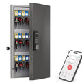 WeHere 48-Key Smart Key Lock Box Wall Mount – Commercial Key Cabinet with App, Keypad, Bluetooth & WiFi Unlock (Sold Separately), Access Log Tracking, Key Management System for School, Rental, Office - size: 48 Key Box (Smart)