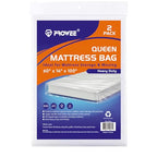 2 PK 4Mil Queen Mattress Bags for Moving – Heavy Duty Plastic Cover for Storage & Disposal, Waterproof & Tear-Resistant Moving Supplies - size: Queen/Full,2 Pack, style: Heavy-Duty Protection (4 Mil Thick)