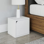 Way Basics Closet Organizer and Storage - Modular Connect Door Cube (Tool-free Assembly),11.2"D x 11.2"W x 12.6"H, White - color: White