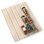 YouCopia SpiceLiner Adjustable Spice Drawer Liner, 10ft Roll, Sandstone, Seasoning and Spices Bottle Organizer Insert - color: Sandstone