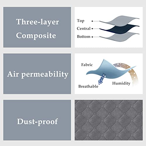 BiCINE 6 Pack Under Bed Storage Containers, 90L Collapsible Closet Organizers and Storage Bins, Underbed Storage Bags for Wrapping Paper, Blanket, Towels, Clothes, Comforter, Sweaters, Linen Sheets - color: Grey-6Pack