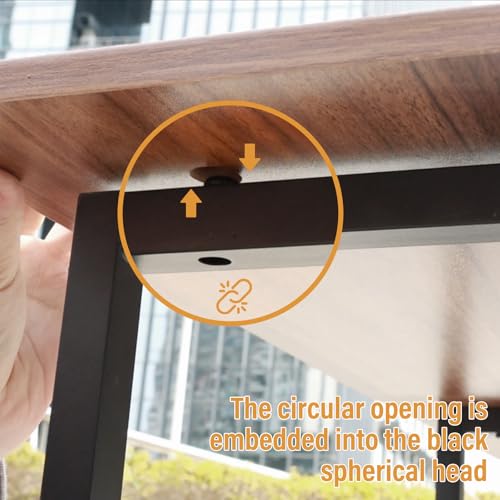 Funecy Folding Desk with Storage Shelf, Writing Office Computer Desk, 42.5 Inch Multi-Purpose Folding Dining Table, Mobile Table with Wheels (Brown)