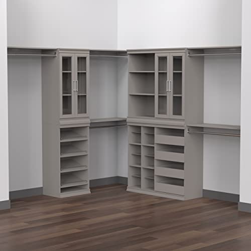 ClosetMaid 4598 Modular Storage Stackable Unit with 4 Drawers, Taupe - color: Taupe