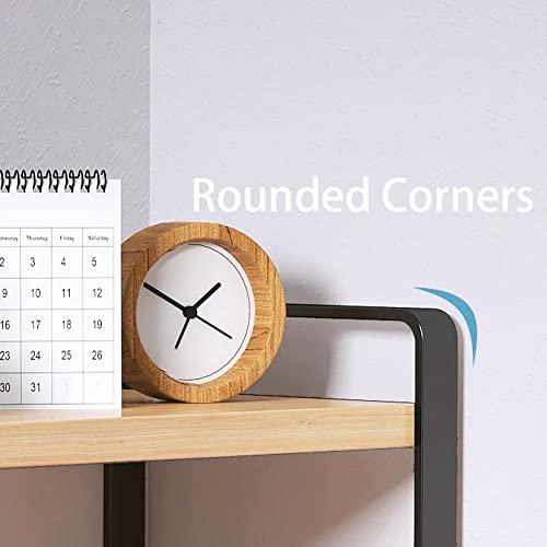 SIDIANBAN Desktop Organizer Shelf Office Storage Rack Computer Desk Bookshelf Adjustable Display Shelf for Office Supplies (Black) - color: Black Rack & Black Board