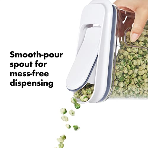 OXO Good Grips Mini All Purpose Dispenser – 1.2 Qt for Nuts and More,Clear,1.2 Qt - Nuts - size: Extra Small
