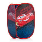 Disney Pixar Cars Pop Up Hamper - Lightning McQueen Racecar Mesh Laundry Basket/Bag with Durable Handles - Storage for Clothes and Toys - color: Blue - Cars