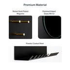Key Holder Wall Mount and Mail Organizer - Hide Your Mail with a Modern and Minimal Look (Black) - color: Black