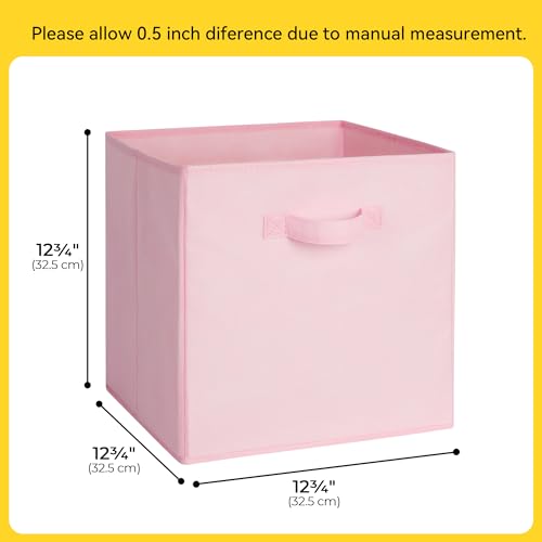 Cupic Cupid 13 Inch Storage Cube, Fabric Cube Storage Bin with Handles, Storage Cube Organizer for Clothes and Toys, Collapsible Cube Bins for Closet, Shelves, Nursery, 6-Pack, Pink Gradient - color: Pink Gradient, size: 13 Inch
