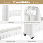 4 Tiers Slim Rolling Storage Cart, 3.5 in Slim Slide Out Bathroom Organizer Cart, Tiered Storage Rack with Wheels, Narrow Mobile Utility Cart for Laundry Room, Kitchen, Office, Sturdy Room - size: 4 Tiers