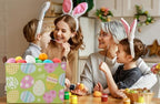 NTAOHAMPER Rectangular Green Easter Basket,Easter Gift Basket Empty,Toys/Books Box,Room Decor(Green Easter Egg) - color: Green Easter Egg