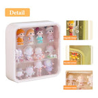 Clear Display Case for Figures, Acrylic Wall Mounted or Desktop Doll Storage Box Organizer Shelf Display for Collectibles Action Figure Blind Box Figures, Dustproof Figure Display Case