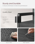 VASAGLE Hall Tree with Bench and Shoe Storage, Entryway Coat Rack with Shoe Bench, 2 Fabric Drawers, 10 Hooks, 11.8 x 31.7 x 71.5 Inches, Stone Gray and Ink Black UHSR429B04 - color: Stone Gray + Ink Black