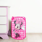 Jay Franco Disney Minnie Mouse Pop Up Hamper - Mesh Laundry Basket/Bag with Durable Handles (Official Disney Product) - color: Minnie Mouse - Pink