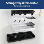 Dr. Brown's Baby Bottle Drying Tower, Stand-Up Countertop Drying Rack with Organized Storage for Baby Essentials, Space Saving Vertical Rack, Black/White - color: Black/White