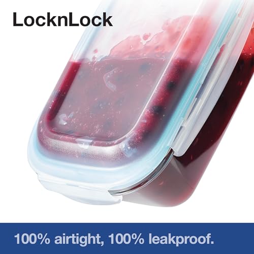 LocknLock LOCK & LOCK Purely Better Glass Bread Baking/Loaf/Meatloaf Pan/Food Storage Container with Lid, 8.5 Inch x 5.5 Inch, Clear - style: Loaf Pan