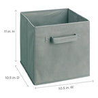 ClosetMaid 18657 Cubeicals Fabric Drawer, Gray, 2-Pack - color: Gray, size: 2-Pack, style: 2-Pack