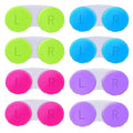 KISEER 8 Pack Colorful Contact Lens Case Box Holder Container Soak Storage Kit - size: 8 Count