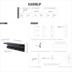 Entrance Coat Rack ，Coat Hooks, Wall-Mounted Wooden Hook Rack, Wall-Mounted Shelves are Very Suitable (Black Color Finish—A-1) - style: black color finish—A-1