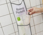 ALYER Hanging Storage Shower Caddy Organizer,Mesh Pockets for Bathroom,Closet,Pantry (Gray) - color: Gray