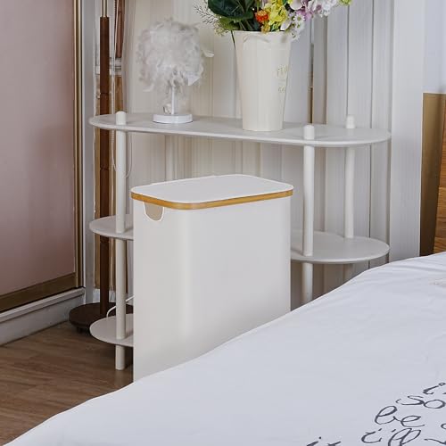 100L Laundry Hamper with Lid, Lagre Basket with Bamboo Handles,Foldable Clothes Hamper Tall Dirty Laundry Basket for Clothes Toys Towels Organizing,Beige - color: Beige, size: 100L with lid