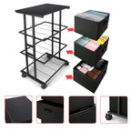 MAX Houser Dresser Storage with 3 Drawers, Fabric Dresser Tower, Vertical Storage Unit for Bedroom, Closet, Office, Black - color: Black5