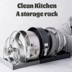 Pot Lid Rack and Baking Pan Cookware Storage Organizers Inside Cabinet for Under Cabinet