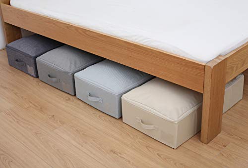 iwill CREATE PRO Under Bed Storage Container, Underbed Shoe Storage Organizer Box with Lid,Dark Gray - color: Dark Gray,1pc, size: 27.5*15.7*7"