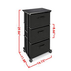 MAX Houser Dresser Storage with 3 Drawers, Fabric Dresser Tower, Vertical Storage Unit for Bedroom, Closet, Office, Black - color: Black5