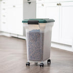 IRIS USA, Inc. Remington Airtight Pet Food Storage Container, 22-Pounds, Hunter Green - size: 22 lbs