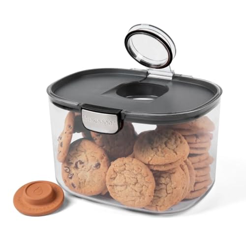 Progressive ProKeeper International Airtight Food Storage Container with Terracotta Disk for Freshness, Stackable & Dishwasher Safe, Ideal for Cookies, Baked Goods, & More, 5 Quart, 3-Piece - size: 3-Piece, style: 5-Quart Prokeeper