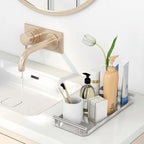 FEILERN Toilet Paper Basket,Toilet Paper Storage for Toilet Tank, Bathroom, Kitchen Counter (Silver) - color: Silver