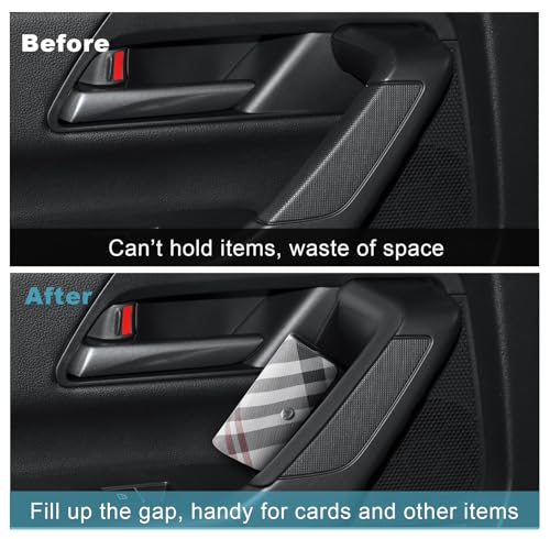 CDEFG 4Pcs for 2025 2026 Mazda CX-50 Center Console Organizer Tray Door Handle Pockets Trash Can Storage Box for 2023 2024 2025 2026 Mazda CX-50 Accessories 4-Doors Trash Bin Storage Case TPE Material - color: for CX50 4 Doors