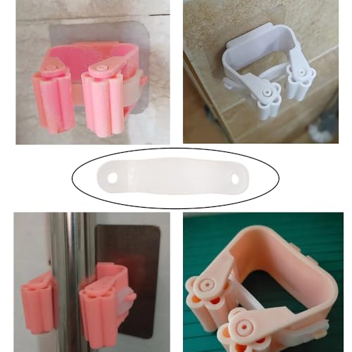 20 Pack Broom Holder Rubber Band Replacement Broom and Mop Grippers Elastic Strap Spare Parts for Broom and Mop Holder Adhesive Wall Mount Broom Gripper Broom Hanger Mop Organizer