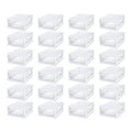 Sterilite 24-Pack 16 Quart Stacking Drawer, Clear Storage Closet Organizer, White Frame - Stackable Modular Plastic Drawers for Clothes, Accessories, Craft Supplies, Shoes or Linens - size: 16 Quart, style: 24 Pack