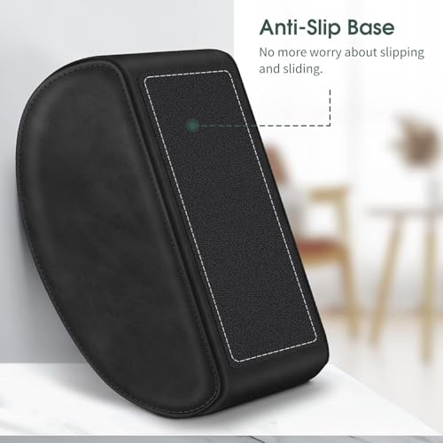 Large Remote Control Holder with 5 Compartments, KENOBEE Anti-slip Desktop Caddy Storage Organizer for Phone, Remote Controllers, Office Supplies, Makeup Brush, Media Accessories, Black - color: Black, size: Large